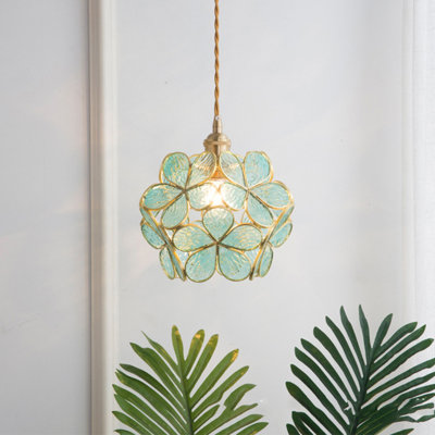 Luminaire suspendu en laiton 1 lumière Hamiel