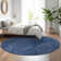 Premium Machine Washable Prisco Navy Rug