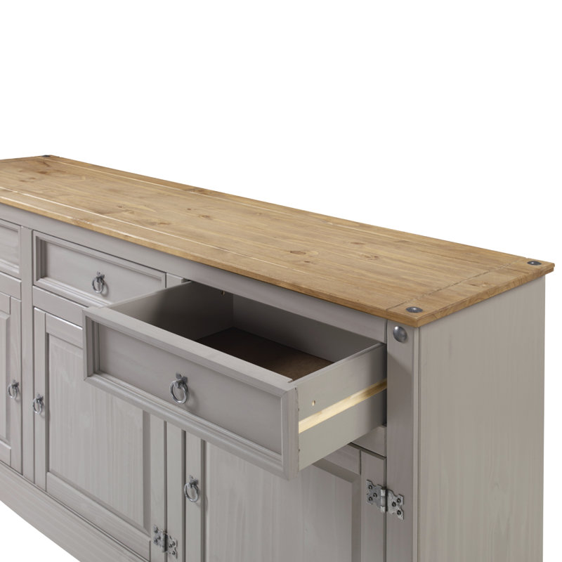 Corona 65.91'' Sideboard, Gray Wash, 31.69" H x 65.91" W x 16.93" D