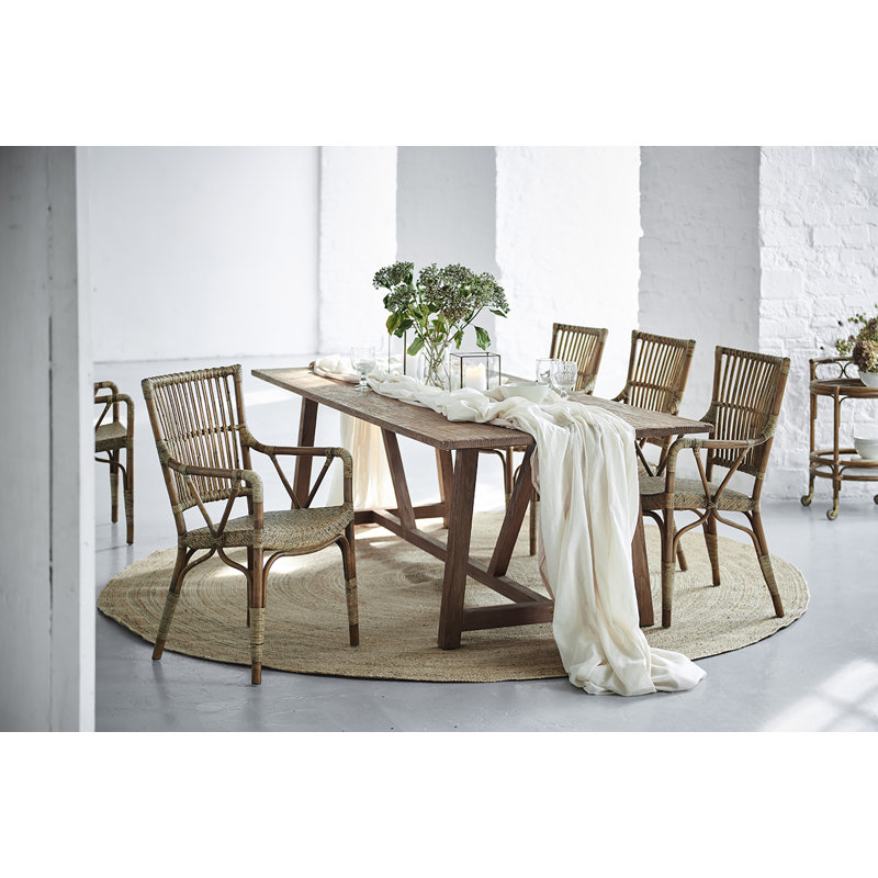 Chaise avec accoudoirs Piano, Beige