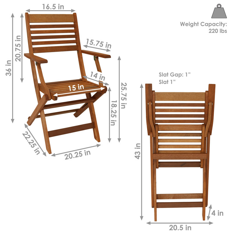Fauteuil de patio en teck