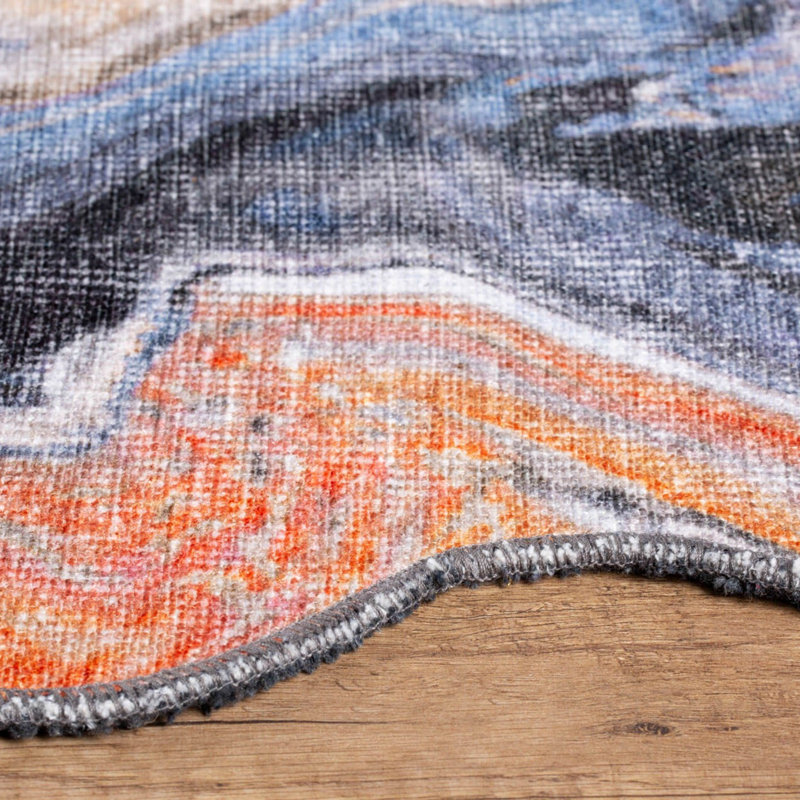 Luxurious Machine Washable Carpet, 100% Polyester, 7.5 x 10.8 Feet | Pile Height: 0.2 Inches, 1850 g/m² | Recycled Poly Cotton Underside, Easy Care, Perfect for Living Room & Bedroom, Soft & Durable Design