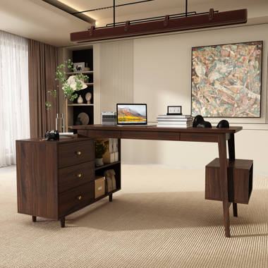 Render Wall Mount Wood Office Desk