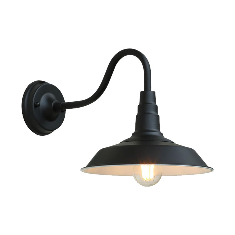 Matte Black 25cm H Outdoor Barn Light