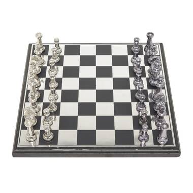 Trademark Games Modern Acrylic Chess Set with 32 Colorful Game Pieces