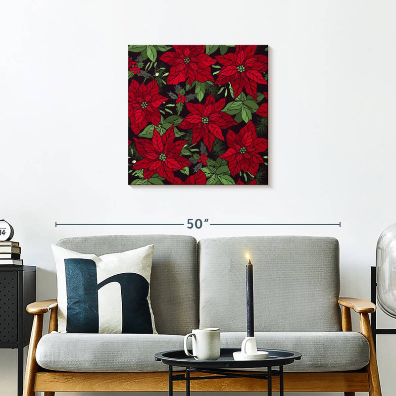 Harnek rubis poinsettias, H 24 po x l 24 po
