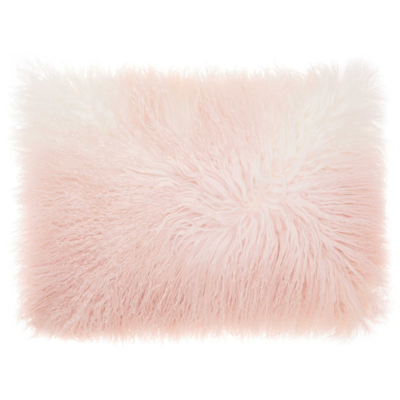 Coussin décoratif , Rose et blanc