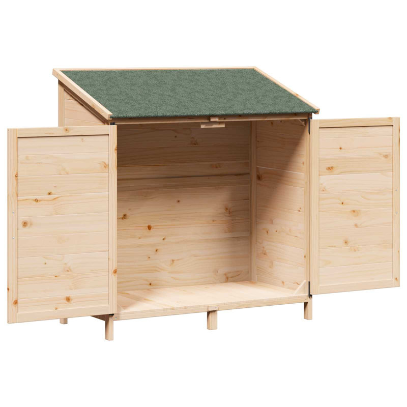 Vidaxl Garden Shed Engineered Wood Outdoor Storage For Tools Supplies Wooden, Natural