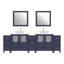 Ensemble de meuble-lavabo double 96 "avec miroir -62326209