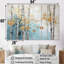 Ensemble de décorations murales en bambou bleu et doré Zen Moment-107739207-107739212