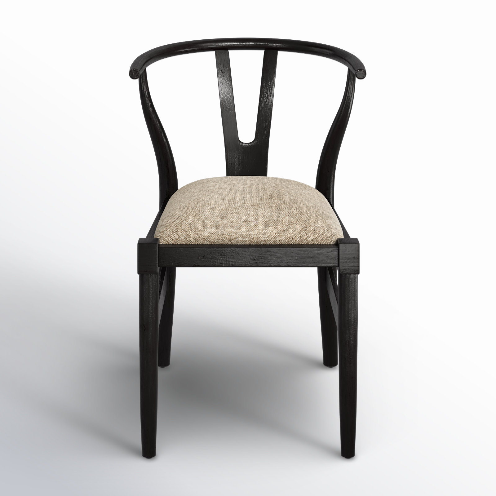 Farringdon Cotton Side Chair in Brown, Black, Black