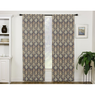 Ikat brown panel