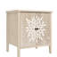 Armoire de rangement sculptée à 2 portes avec tablette réglable-1979828338