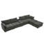 Canapé modulaire surdimensionné en U de 154 po avec console multifonctionnelle et port USB-1801998184-1803412318-1803412317