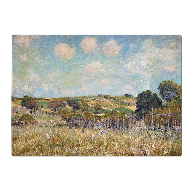 The Meadow by Alfred Sisley Chopping Board, 28.5cm W x 39cm L