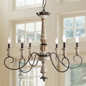 Poppe 6 - Light Candle Style Classic Chandelier