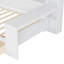 Lit de jour simple en bois avec tablettes de rangement, lit multifonctionnel avec deux tiroirs de rangement et bureau d'étude-1475553035
