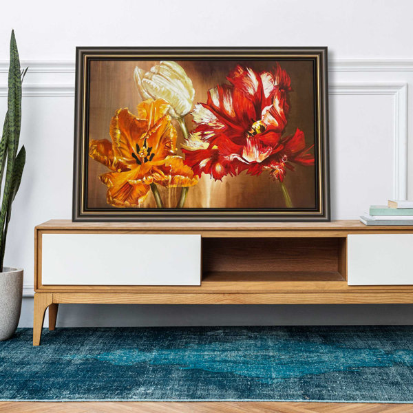 Latitude Run® Tulips by Selina - Picture Frame Painting | Wayfair