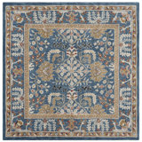 Antiquity Hand-Tufted Dark Blue Area Rug