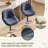 Modern Upholstered Faux Leather Swivel Adjustable Height Bar Stools Bar Stools with Footrest (Set of 4)-1248200288