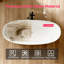 Baignoire autoportante à surface solide de 67 po x 29,5 po avec texture en bois riche - baignoire en résine de pierre au design ergonomique