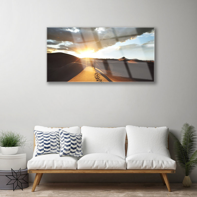 Landscape Desert - No Frame Print on Glass