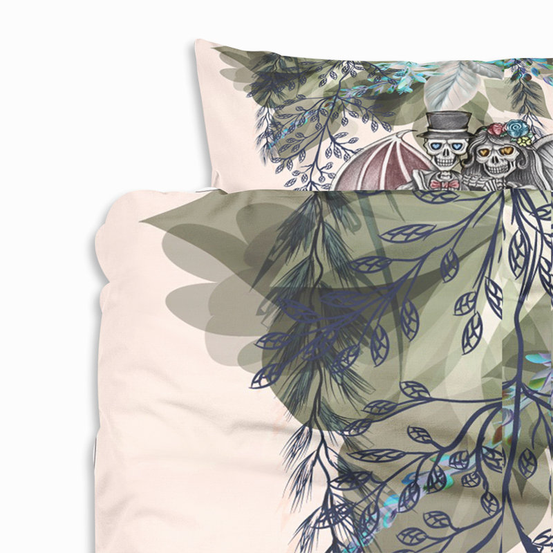  Housse de couette Angel and the Devil, Housse de couette grand + 2 taies décoratives