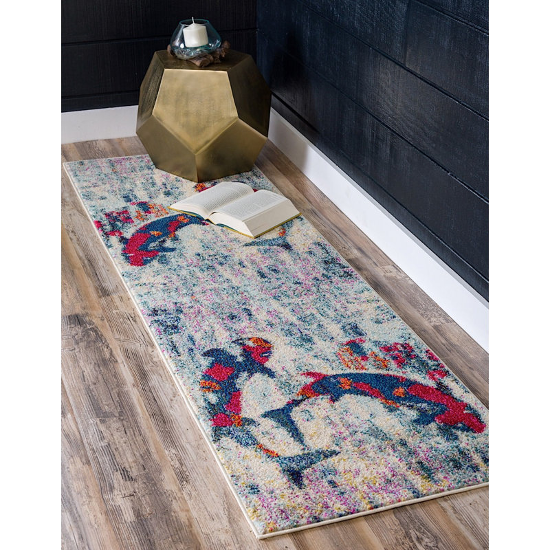 Grigsby Abstract Indoor Rug, Runner 2'2" x 6'7"