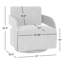 Fauteuil d'appoint pivotant Saffi