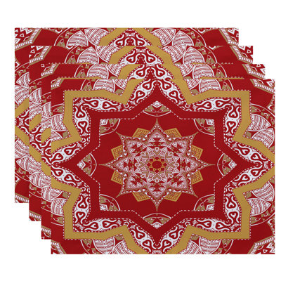 Feltner Polyester Geometric Rectangle Placemat