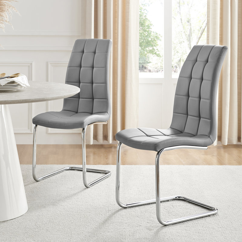 Chaises de salle à manger Eubanks, Gris