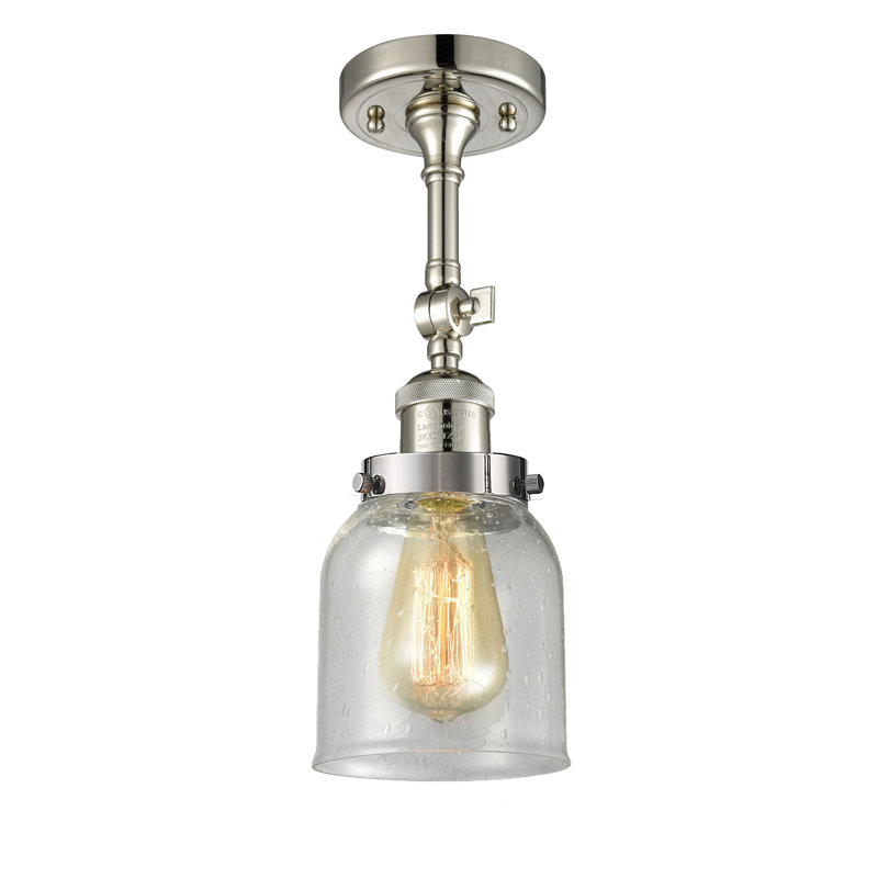 Appliquee à bras 1 lumières bell Norberto, Nickel poli