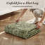 Tapis floral antidérapant doux et lavable vert sauge -727785147-727892804