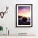 Lightning over Laguna Beach in Abstract - Picture Frame Graphic Art Print
