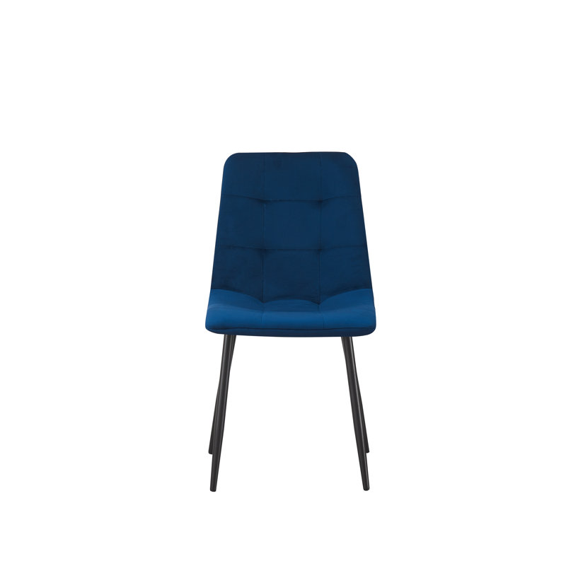 Ashanti 47cm H Upholstered Side Chair, Navy Blue