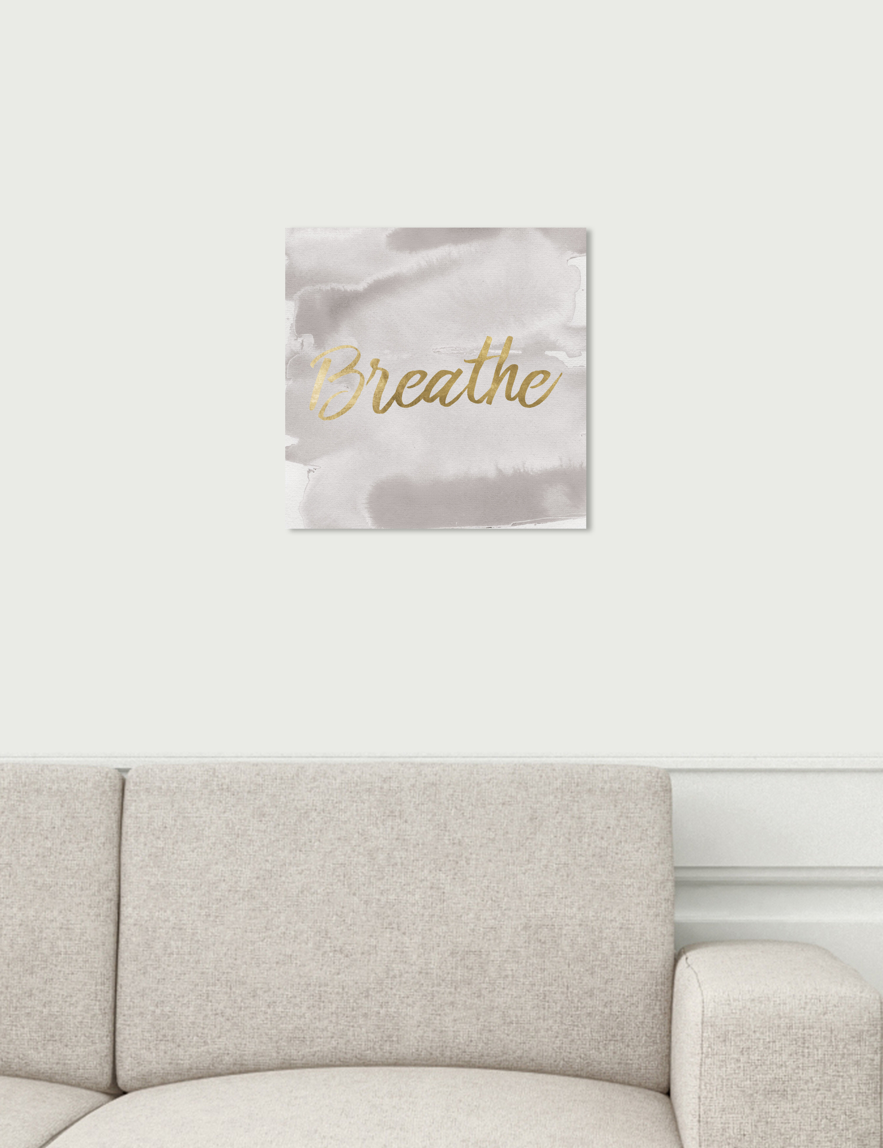 Art Remedy Oliver Gal 'Breathe Light' Textual Art Print on Canvas | Wayfair