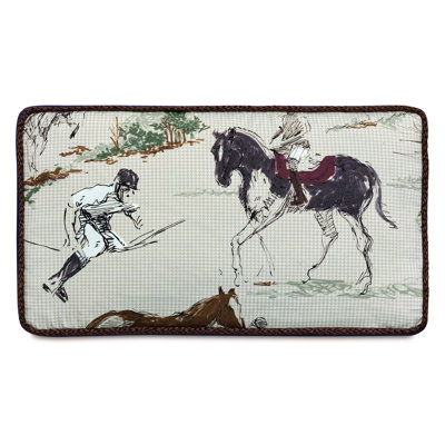 Equestrian Cotton Reversible Throw Pillow