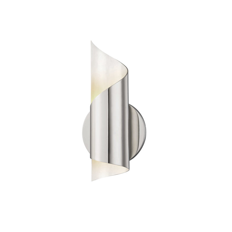 Evie 1 Light Wall Sconce, Polished Nickel