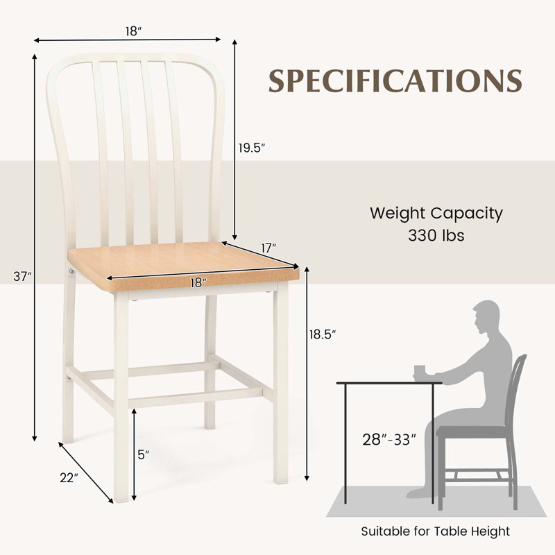 Nerrissa 18.5'' H Side Chair, White
