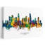 Los Angeles, aquarelle, horizon, architecture contemporaine, art mural-1511177215