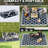 Outsunny Reversible Outdoor Rug Carpet, 9' x 18' Waterproof Plastic Straw Rug, Portable RV Camping Rugs with Carry Bag, Large Floor Mat for Backyard, Deck, Picnic, Beach, Blue & White-824458801