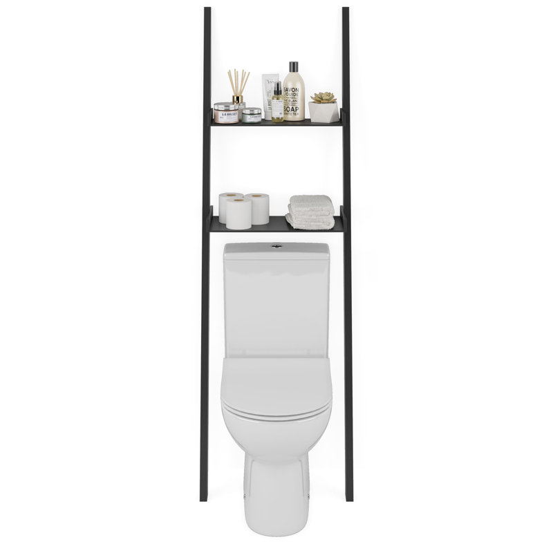 Rangement autoportant au-dessus de la toilette Lado, Noir