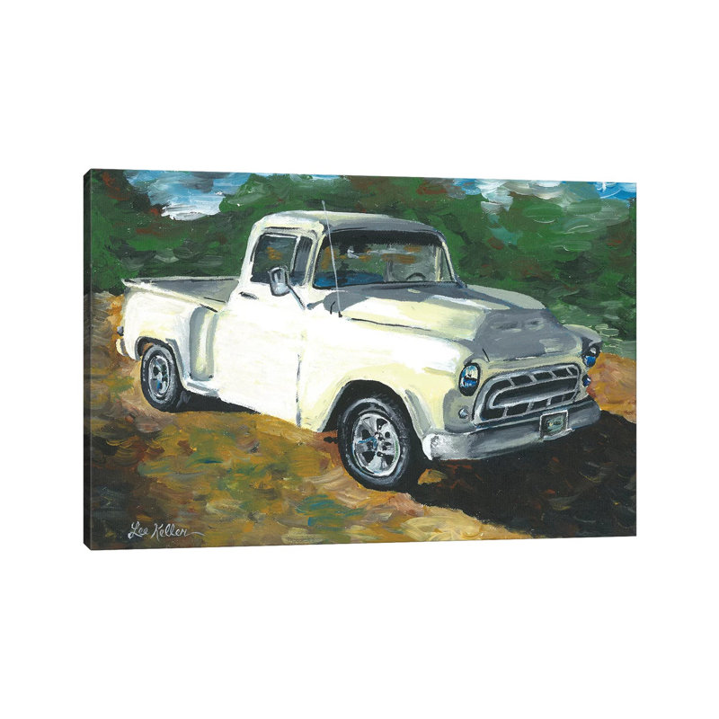 55 Chevy Truck by Hippie Hound Studios - Wrapped Canvas Gallery-Wrapped Canvas Giclée, 20.32 cm H x 30.48 cm W