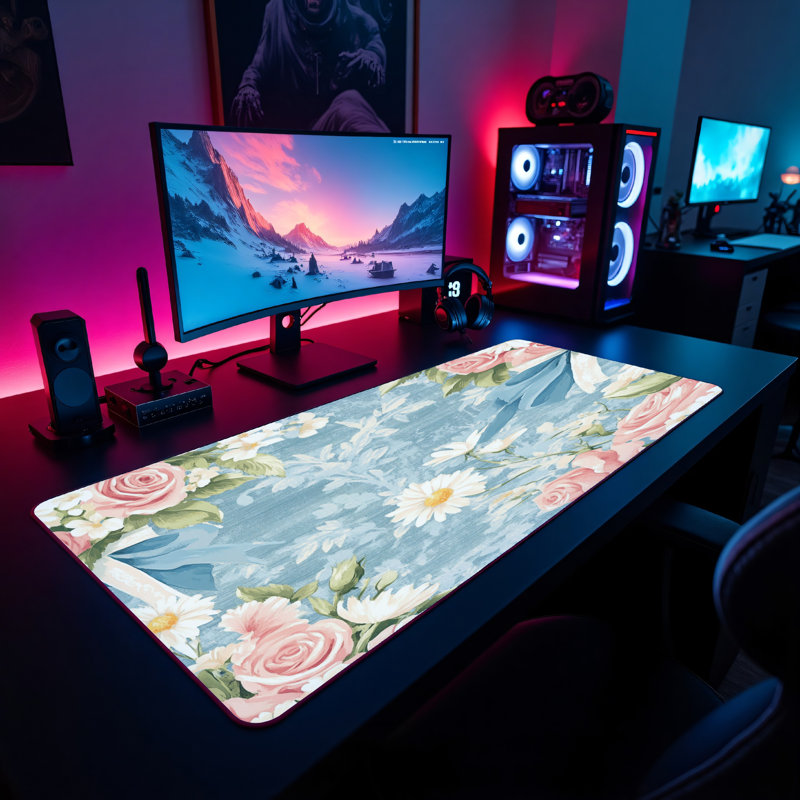 Polyester Desk Pad, 14.4x12.1