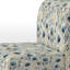 Fauteuil d'appoint scandinave Natural Plant Fusion, recouvert de velours, avec motif botanique.