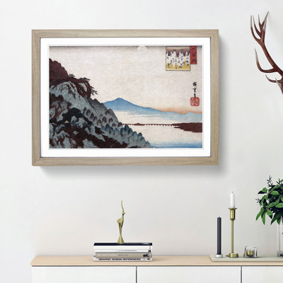 Autumn Moon at Ishiyama by Utagawa Hiroshige - Framed Print