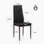 Chaise d'appoint rembourrée en cuir Keilly