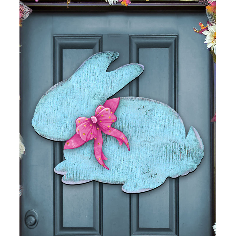 Crochet mural Blue Bunny, Bleu
