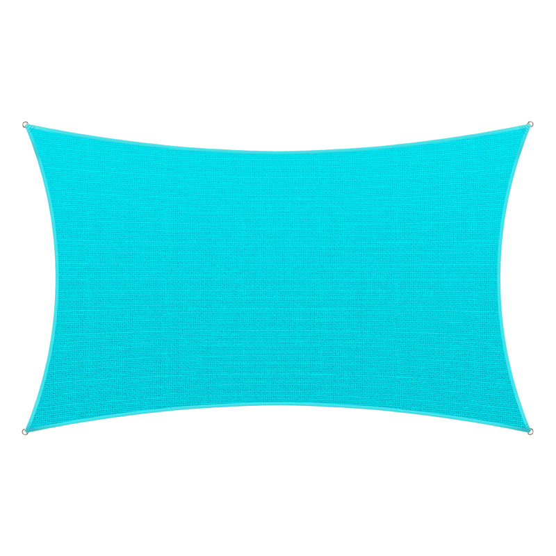 Voile d'ombrage Amgo, Turquoise, 14 pi x 20 pi