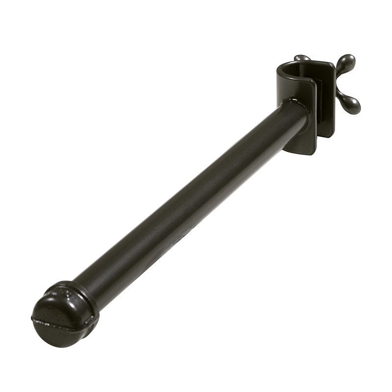 Rowley 16'' Metal Industrial Pipe Clothing Rack, Anthracite Gray